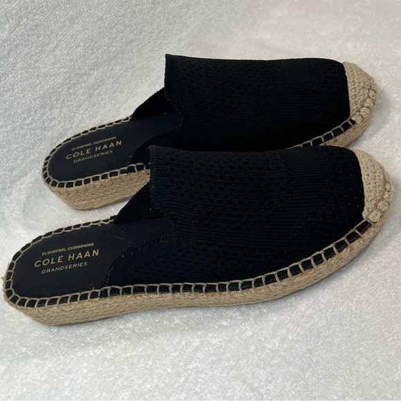 Cole Haan Shoes - Cole Haan, black & tan  woven mule NWOT 6.5 never worn